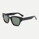 Arden sunglasses - Black / Green - angled view