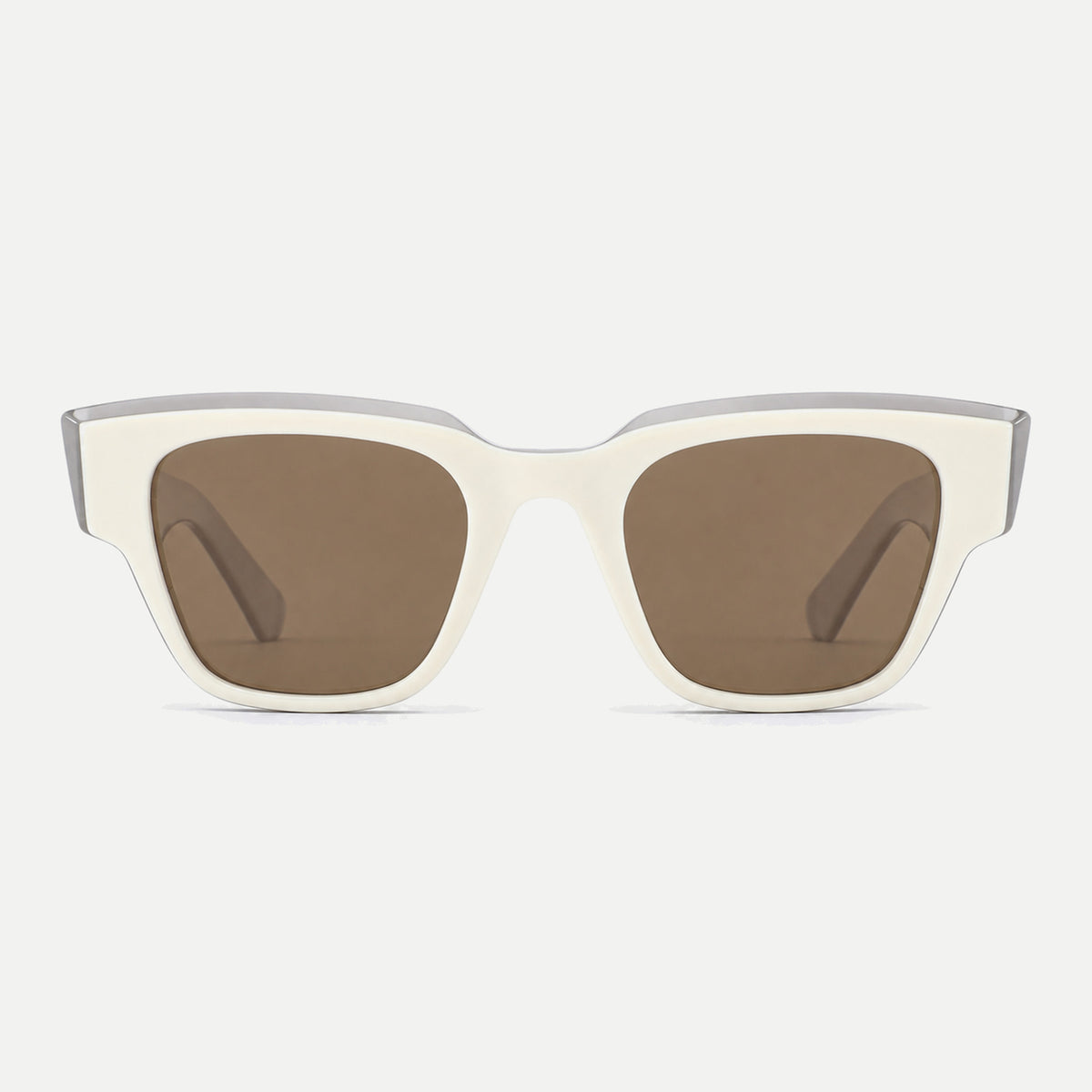 Arden sunglasses - Ivory / Brown - front view