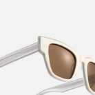 Arden sunglasses - Ivory / Brown - temple detail