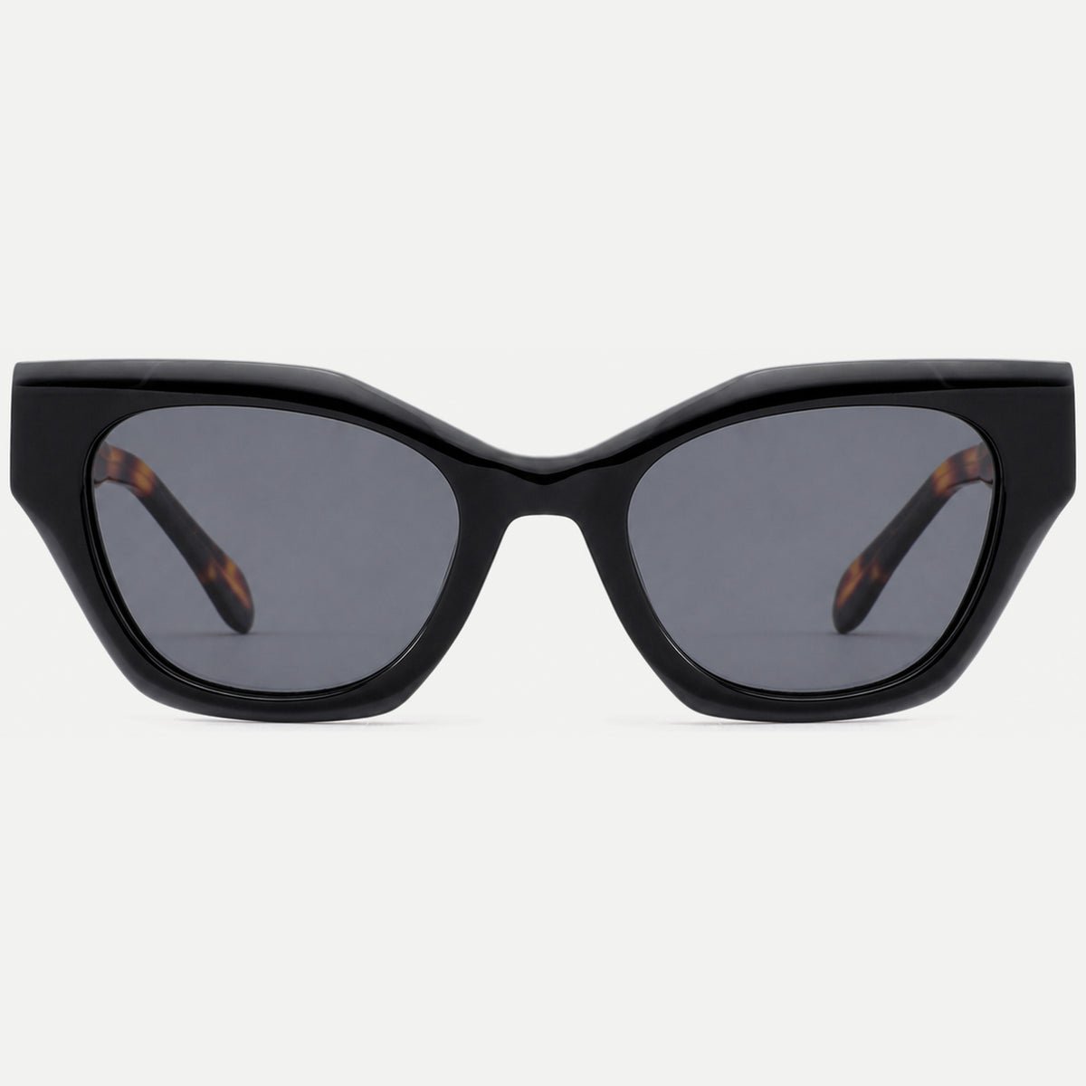 Selene sunglasses - Black Tortoise / Smoke - front view