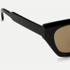 Selene sunglasses - Black / Champagne - temple detail
