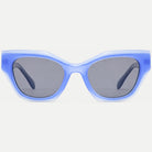 Selene sunglasses - Crystal Ice Blue / Smoke - front view