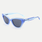 Selene sunglasses - Crystal Ice Blue / Smoke - angled view