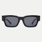 Rowan sunglasses - Black / Smoke - front view