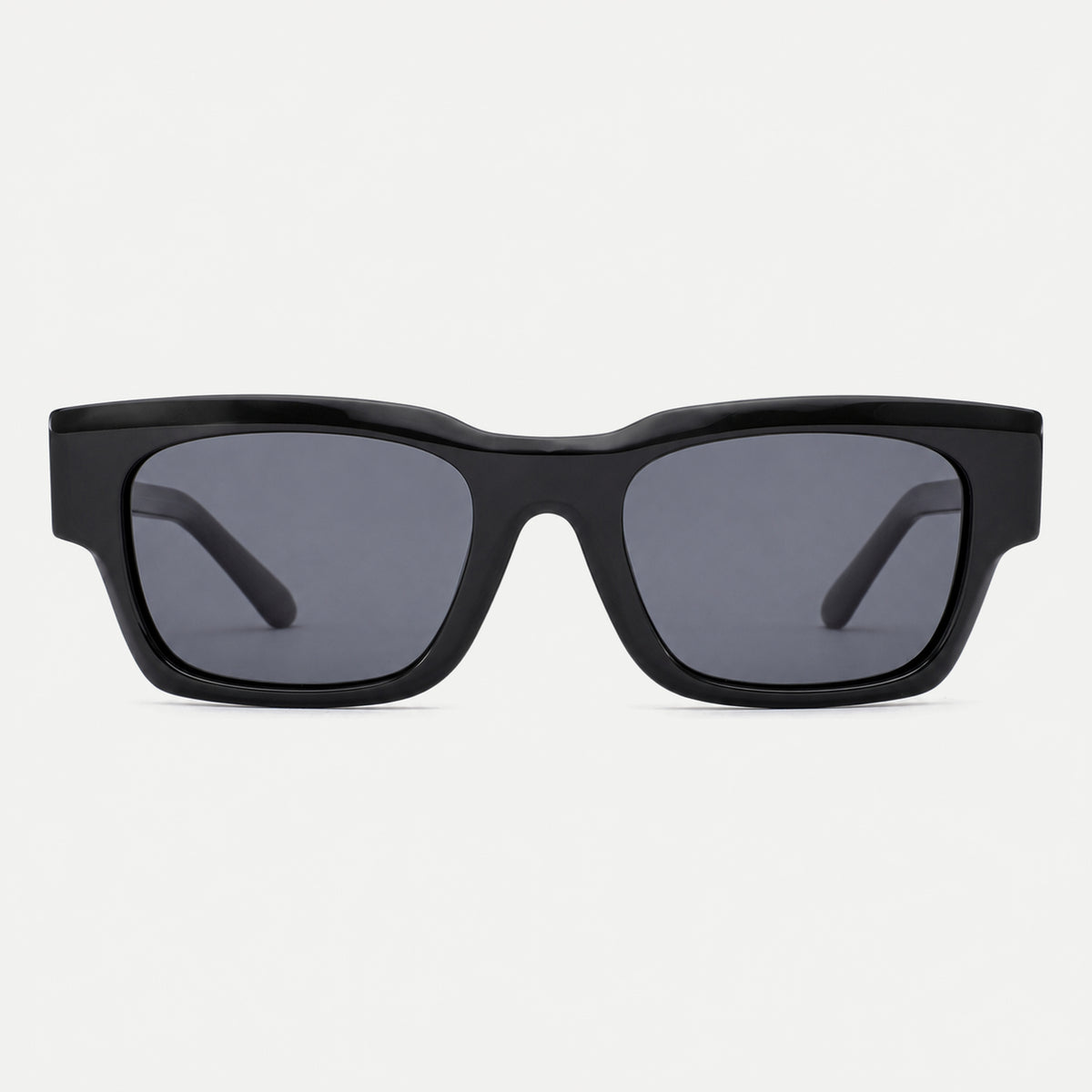 Rowan sunglasses - Black / Smoke - front view