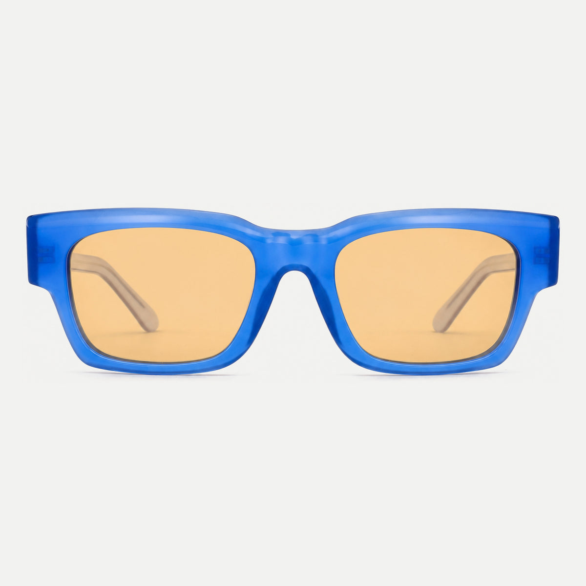 Rowan sunglasses - Crystal Blue / Amber - front view