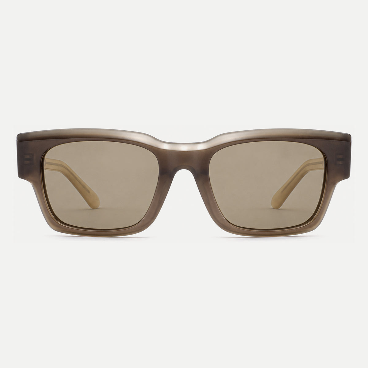 Rowan sunglasses - Crystal Taupe / Brown - front view