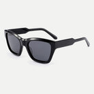 Reese sunglasses - Black / Smoke - 45-degree view