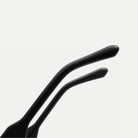 Reese sunglasses - Black / Smoke - temple detail