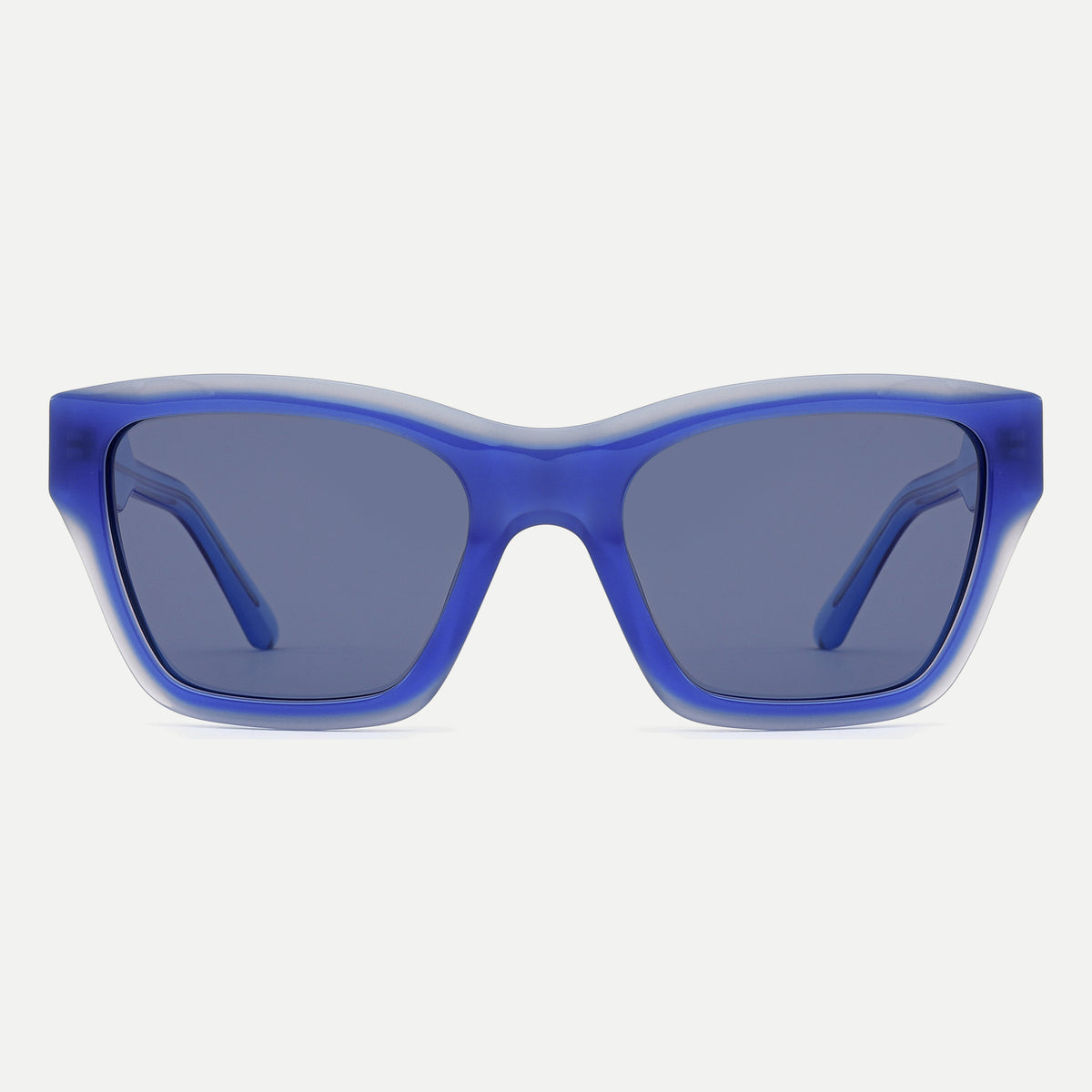 Reese sunglasses - Crystal Blue / Smoke - front view