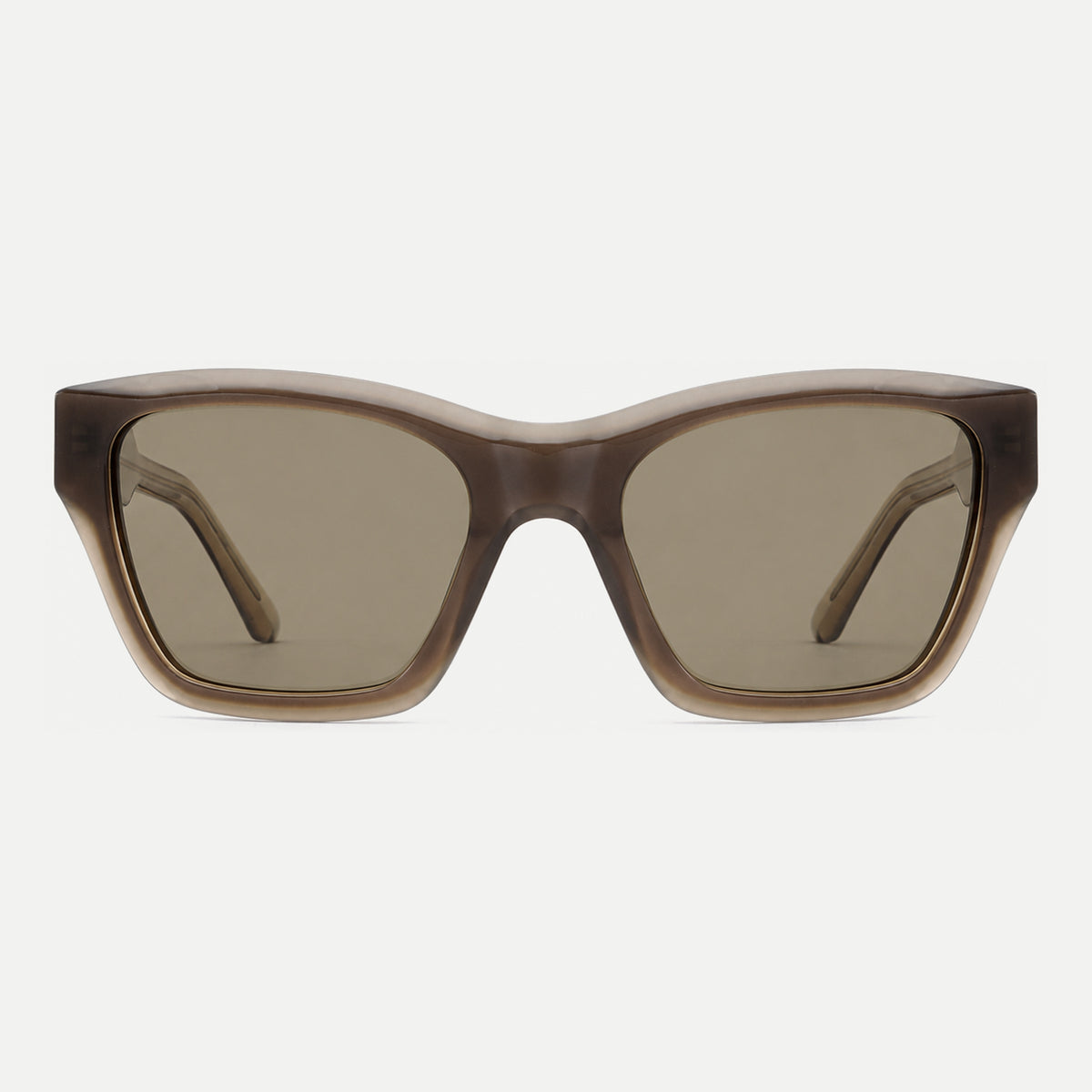 Reese sunglasses - Crystal Mocha / Olive - front view