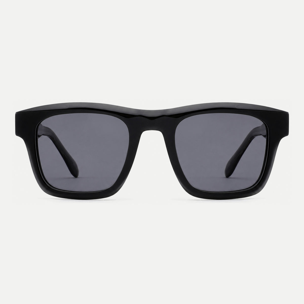 Ellis sunglasses - Black / Smoke - front view