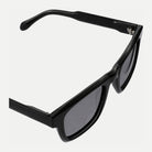 Ellis sunglasses - Black / Smoke - temple detail