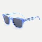 Ellis sunglasses - Crystal Ice Blue / Smoke - 45-degree view