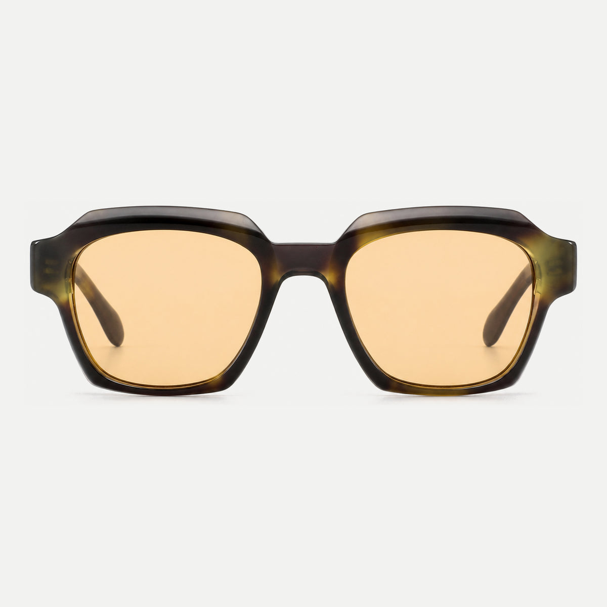 Monroe sunglasses - Black Tortoise / Amber - front view