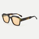Monroe sunglasses - Black Tortoise / Amber - 45-degree view