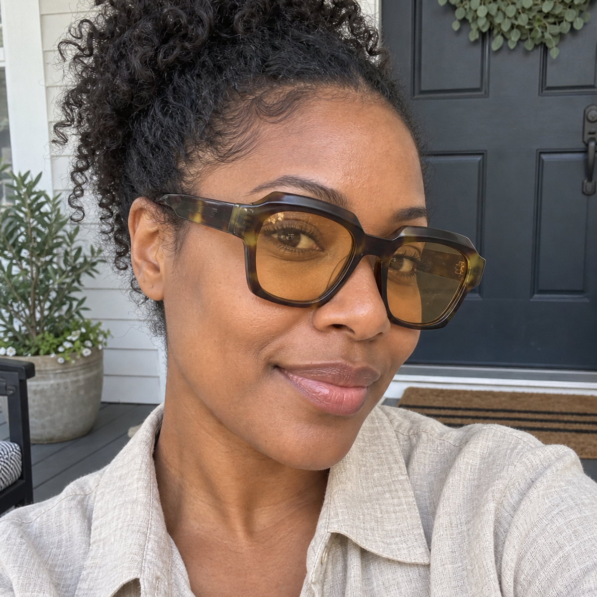 Monroe sunglasses - Black Tortoise / Amber - UGC