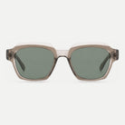 Monroe sunglasses - Crystal Brown / Green - front view