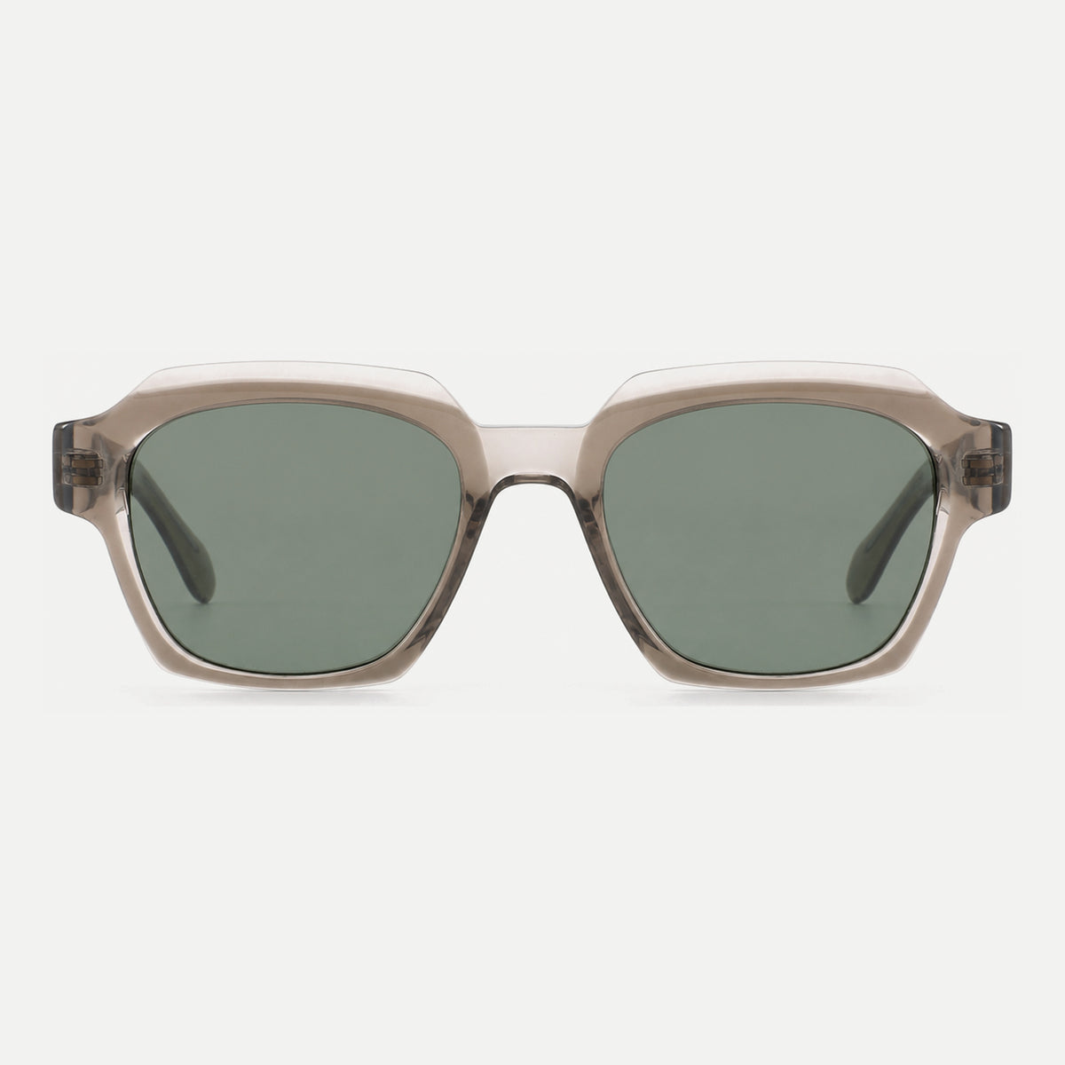 Monroe sunglasses - Crystal Brown / Green - front view