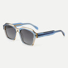 Monroe sunglasses - Crystal Champagne Blue / Smoke - 45-degree view