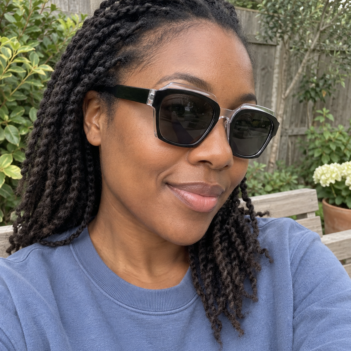 Monroe sunglasses - Crystal Clear Black / Smoke - UGC
