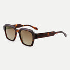 Monroe sunglasses - Dark Tortoise / Brown - 45-degree view