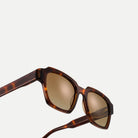 Monroe sunglasses - Dark Tortoise / Brown - temple detail