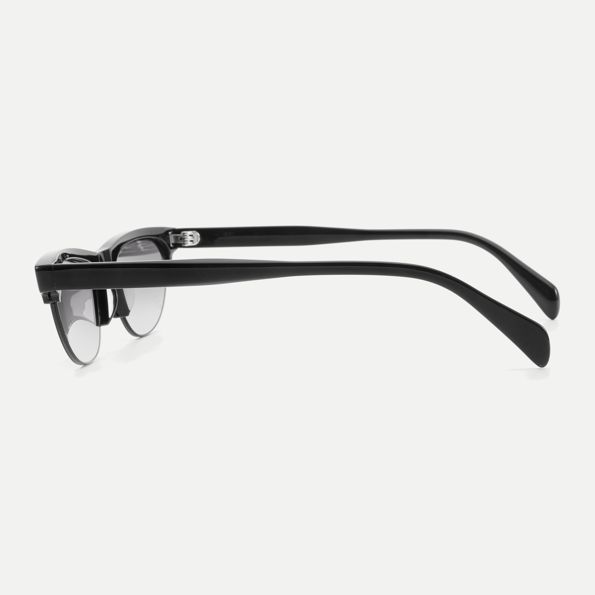 Rhea black / smoke gradient sunglasses, 90-degree side view