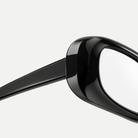 Cora black eyeglasses, frame detail