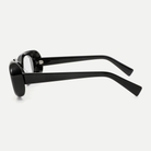 Cora black eyeglasses, 90-degree side view