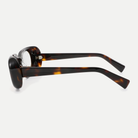 Cora dark tortoise eyeglasses, 90-degree side view