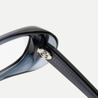 Cora crystal blue eyeglasses, frame detail