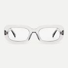 Cora crystal clear eyeglasses, front view