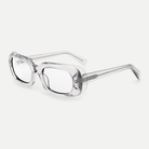 Cora crystal clear eyeglasses, 45-degree view