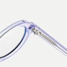 Livia crystal lilac eyeglasses, frame detail