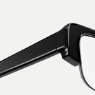 Anya black eyeglasses, frame detail