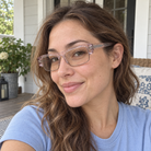 Raven crystal pink / champagne sunglasses, lifestyle view