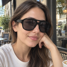 Phoenix black / smoke sunglasses, lifestyle view