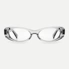 Daria crystal gray eyeglasses, front view