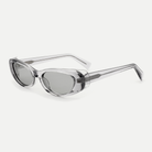 Nova crystal gray / light smoke sunglasses, 45-degree view