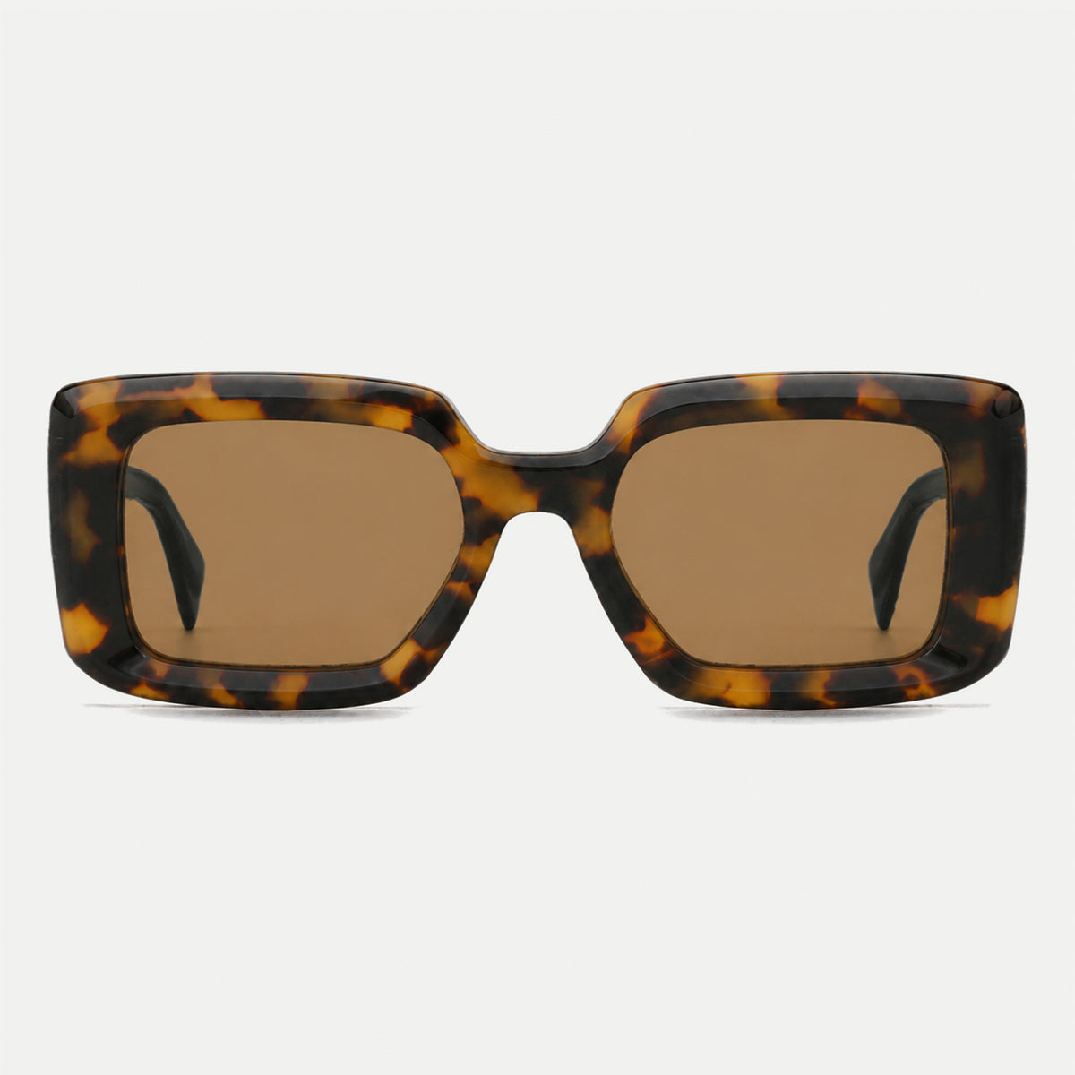 Noelle sunglasses - Tortoise Black / Brown - front view