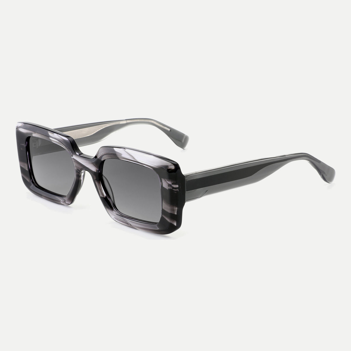 Noelle sunglasses - Crystal Smoke / Smoke - 45-degree view