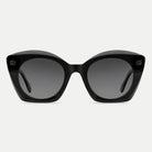 Amelie sunglasses - Black / Smoke - front view