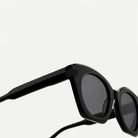 Amelie sunglasses - Black / Smoke - temple detail