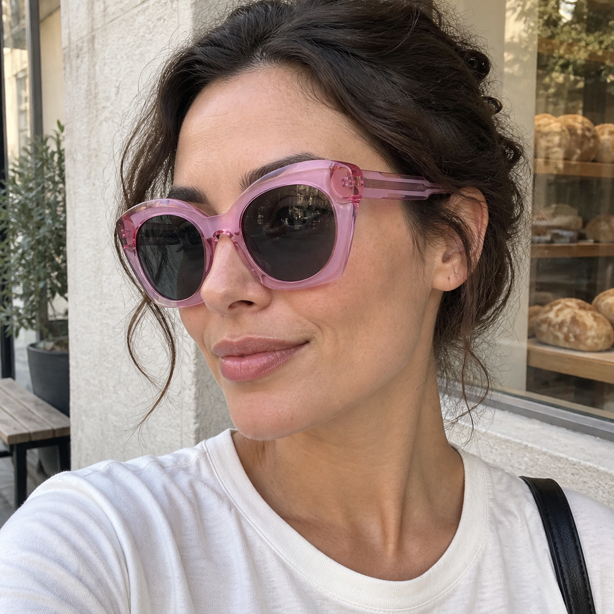 Amelie sunglasses - Crystal Pink / Smoke - UGC