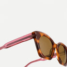 Amelie sunglasses - Rose Tortoise / Brown - temple detail
