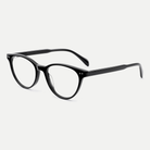 Sabine black acetate eyeglasses, angled view