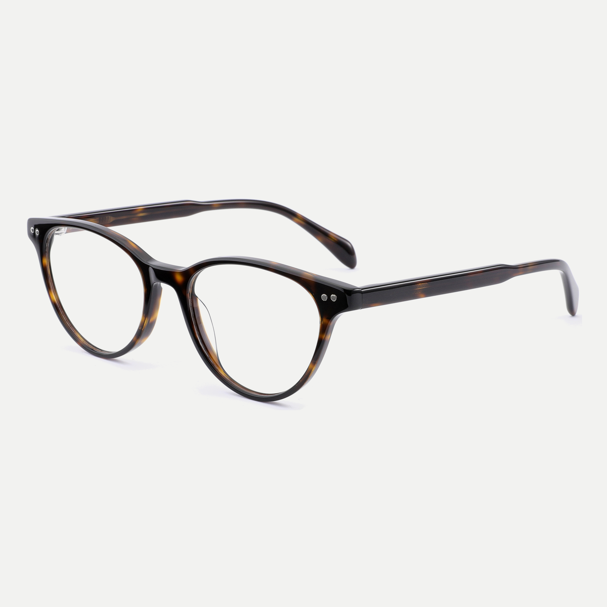 Sabine tortoise acetate eyeglasses, angled view