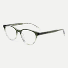 Sabine crystal olive acetate eyeglasses, angled view