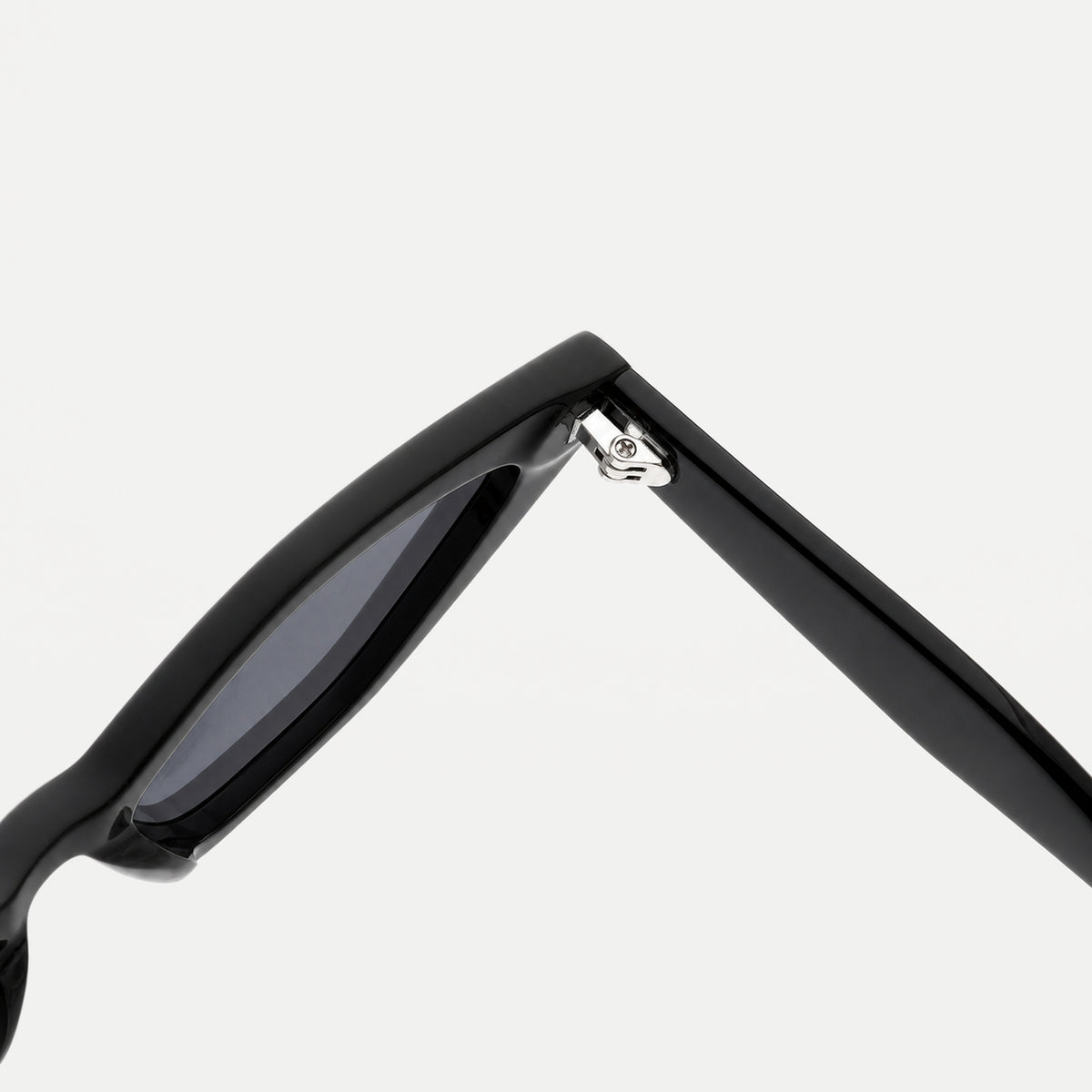 Vega sunglasses - Black / Smoke - hinge detail